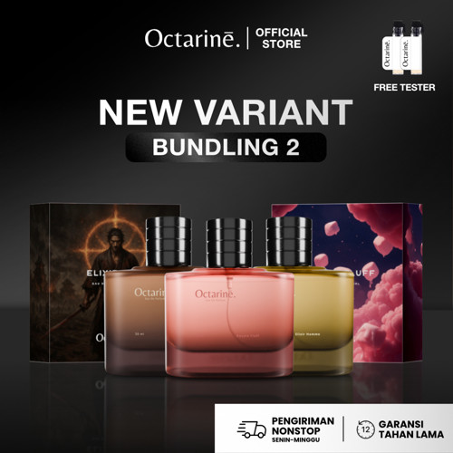 [ PROMO ] Octarine - Bundling 2 Botol Parfum 50ml Varian Baru | Parfum Perfume Minyak Wangi Wanita Pria Tahan Lama