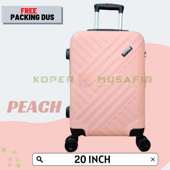 BEST SELLER!! POLO LOUIS KOPER 20 INCH 6171 HARDCASE KOPER KABIN TAHAN BANTING ABS FREE PACKING DUS