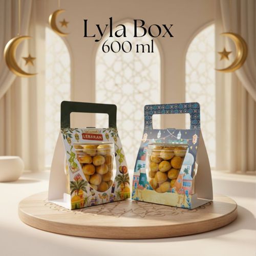 Selangkah - Box Lyla 600 Ml Box Hampers Eksklusif Edisi Idul Fitri Toples Jar