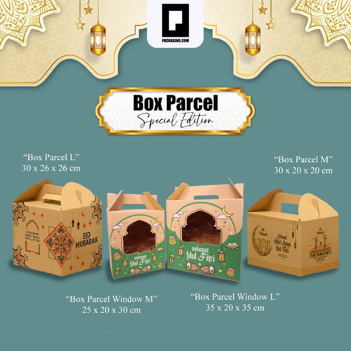 Box Parcel Idul Fitri/Box Parsel Lebaran/Dus Parcel/Box Parcel Jinjing L uk30x26x26