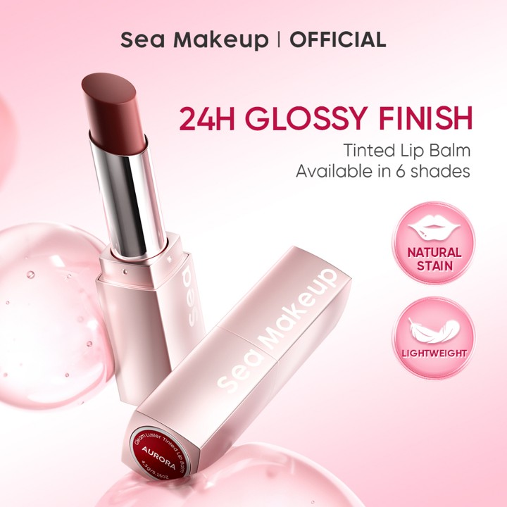 [SPECIAL PRICE] Sea Makeup Tinted Lip Balm – Melembapkan, Cover Bibir Gelap, Ringan & Tahan 24 Jam dengan Almond & Jojoba Oil Tinted Lip Balm Lembab Tahan Lama Seharian Kilau Sehat Nyaman Glow Kilau Bibir Hitam Menjadi Cerah Lip Care