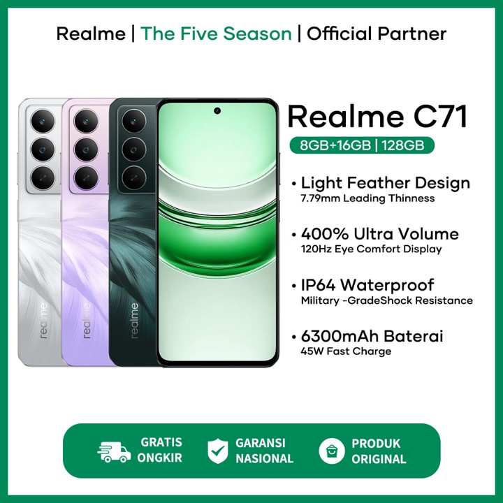 realme C71 (8/128) - Garansi Resmi Realme Indonesia