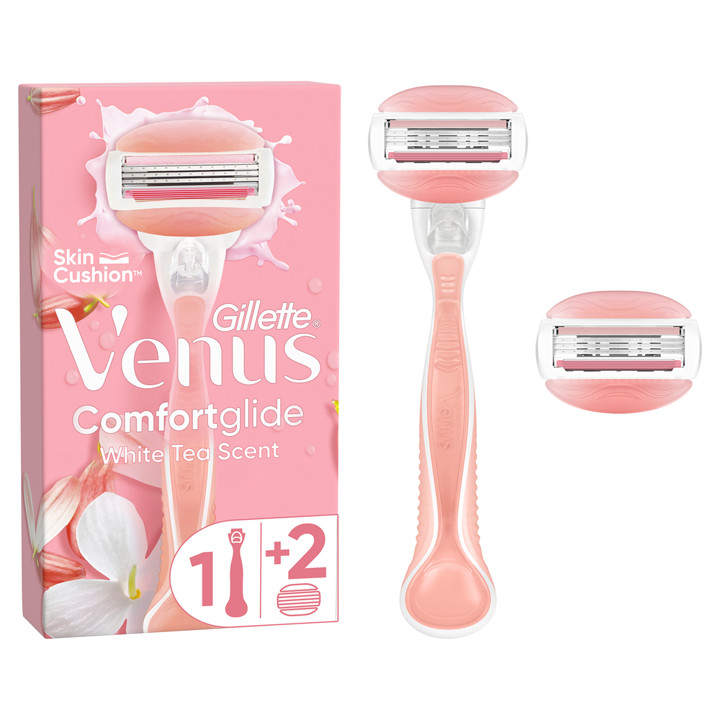 Gillette Venus Alat Cukur Wanita Comfortglide Razor White Te