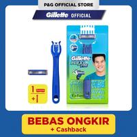 Gillette Flexi Vibe - 1 Razor Pisau Cukur + 1 Pisau Cukur Isi Ulang