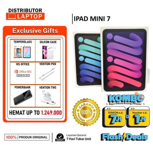 APPLE IPAD MINI 7 MINI 6 512GB 256GB 128GB 64GB  WIFI - NEW SEGEL