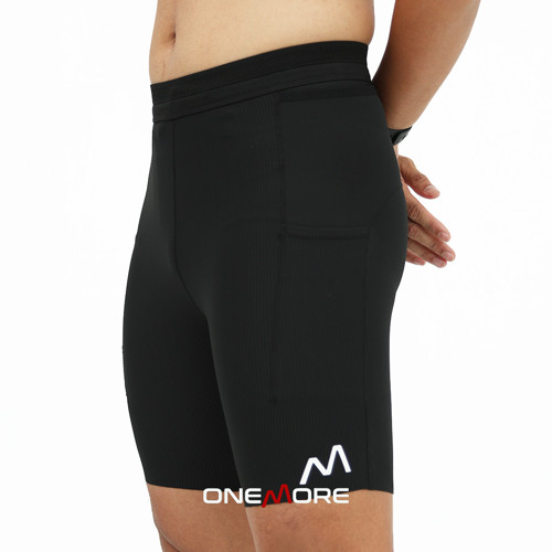 ONE MORE Celana Pendek Lari Legging Pria Running Compression Tights
