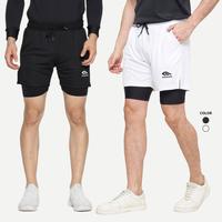 MANIAK Celana Pendek Olahraga 2in1 Running Gym Sport Uniseks (MI R LEG)