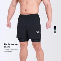 WHITTAKER Performance Shorts 2in1 #1123 / Celana Olahraga / Celana Gym / Celana 
