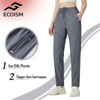 ECOISM Celana Jogger Ice Silk Pria Wanita – Adem, Cepat Keri