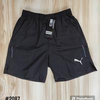 Celana pendek olahraga parasut micro running jogging gym fit