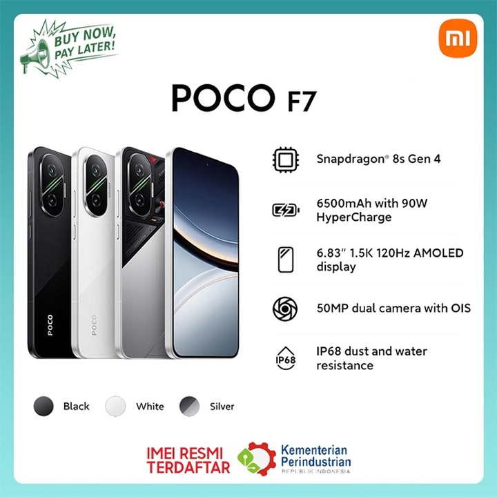 XIAOMI POCO F7 (12/512GB) | Snapdragon 8s Gen 4 | 6.83" 1.5K 120Hz AMOLED | 50MP