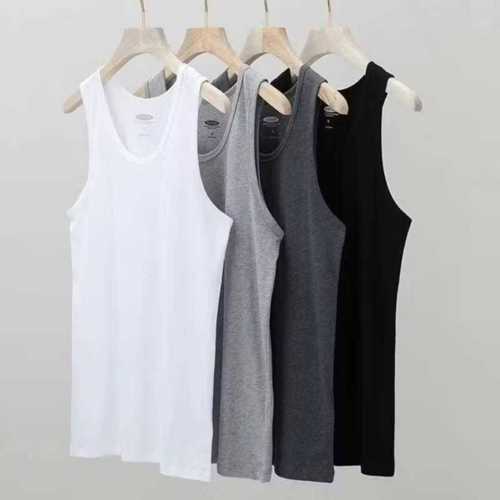 [PAKET HEMAT 4 pcs] SINGLET PRIA BAHAN KATUN LEMBUT DAN ADEM