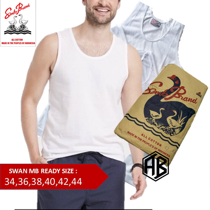 SWANmb brand Kaos Singlet Pria - Type Deluxe