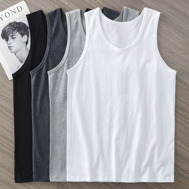 SINGLET TERLARIS 100K !! ISI 6 PCS SINGLET PRIA DEWASA MODEL TERBARU ,BAHAN RIB 