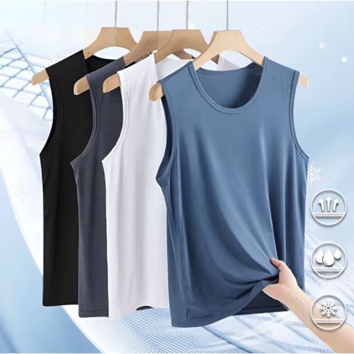 Paket Super Hemat 4 PCS Singlet Pria Dewasa Model Terbaru Slim Fit Nyaman Adem D