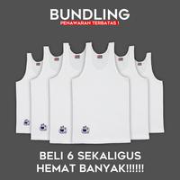 [6 Pcs Lebih Murah] SWAN SHOGUNAVO Kaos Singlet Atasan Pria Swan Brand - Type De