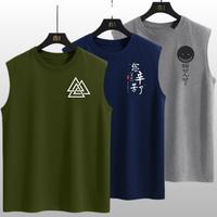 PAKET HEMAT Kaos Singlet Pria Lekbong 3 pcs Bahan Katun Halus Nyaman Ukuran M L 