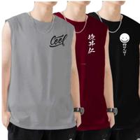 Baju Kaos Singlet Pria / Kaos Tanktop Pria Paketan ISI 3 MOTIF