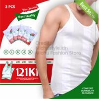 (PAKET 3 PCS ) Oblong/ Singlet Pria Dewasa/ Kaos Dalam Pria Dewasa 121K1/ RIKI M