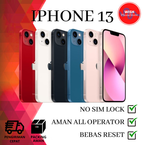 IP 13 64GB 128GB 256GB SECOND BEKAS KONDISI MULUS FULLSET NO SIMLOCK BEBAS RESET