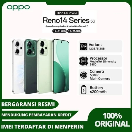 Oppo reno 14 pro 5g 12/512 garansi resmi second like new