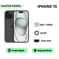 SIANTAR PONSEL iPhone 15 128 GB Garansi Resmi IBOX Tahan Air 6GB RAM 48MP Kamera