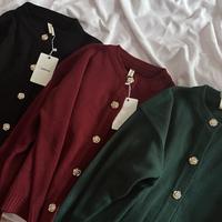 Nitstar Calluna Knit Cardigan Kancing Bunga Import Atasan Wanita Knitwear Outer 