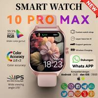 Official Smartwatch 10 Pro Max 100%baruOriginal Mendukung operasi gerakanwith 2.