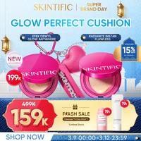 【New Special Edition】SKINTIFIC Cover Glow Perfect Cushion 11ml | Poreless Full C