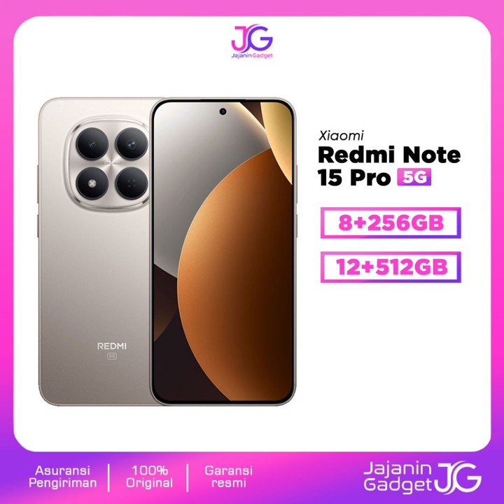 Xiaomi Redmi Note 15 Pro 5G 8/256GB 12/512GB Garansi Resmi Indonesia
