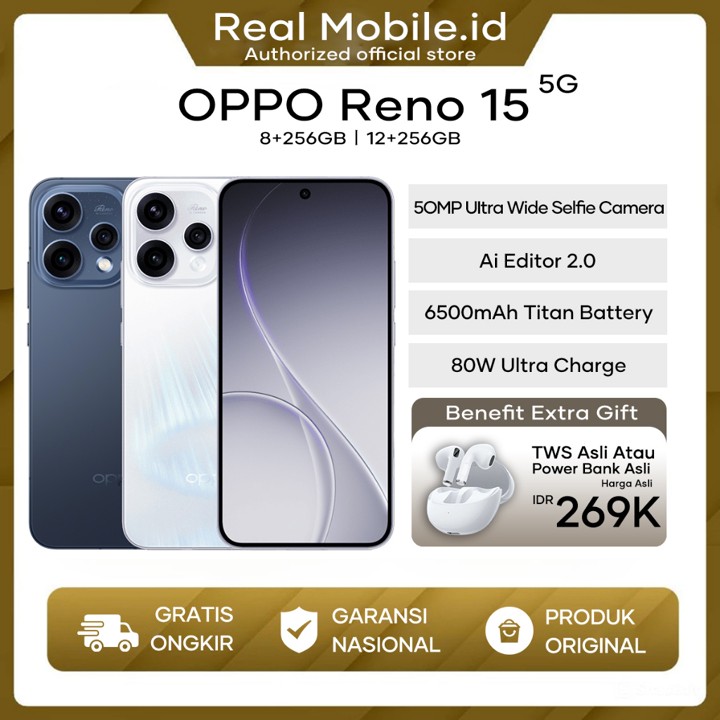 OPPO Reno15 5G/15 F 5G 12+256/8+256/8+128 NFC 50MP Ultra Wide Selfie Camera Gara