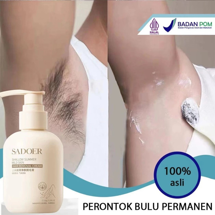 SADOER Perontok bulu permanen penghilang 150ml bulu ketiak semprotan penghilang 