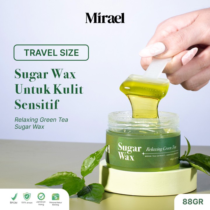 Mirael (Travel Size) Relaxing Green Tea Sugar Waxing Kit