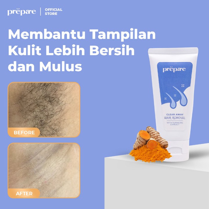 Prepare - Hair Removal Cream Penghilang Bulu Ketiak Pembersih Bulu Ketiak Krim P