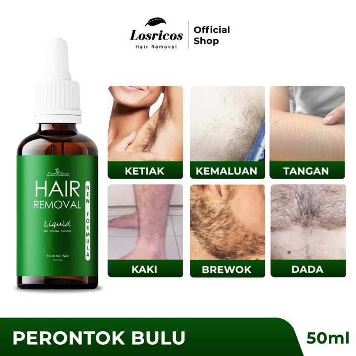 Losricos Hair Removal Liquid - Perontok Bulu Ketiak Permanen Dan Penghilang Bulu
