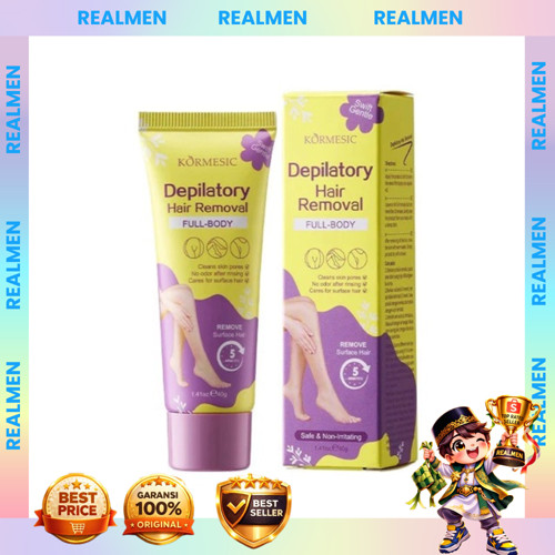Kormesic Hair Removal Cream BPOM | Perontok Bulu Ketiak & Area Intim Aman
