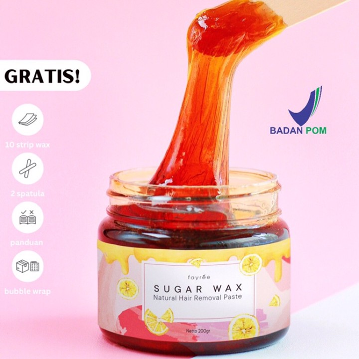 Fayree Sugar Waxing Kit (BPOM) / Paket Lengkap Wax Bulu