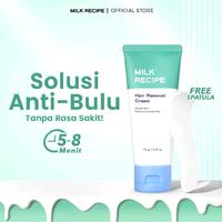 Milk Recipe Hair Removal Cream Krim Perontok Bulu 70 gr Niacinamide Wax Extract 