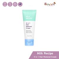 Milk Recipe 4 in 1 Hair Removal Cream - Krim Waxing Penghilang Bulu Perontok Non