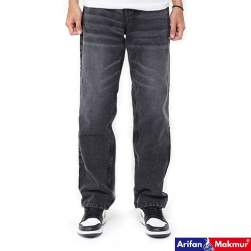 Van Mour Celana Jeans 530  Reguler Spray Black