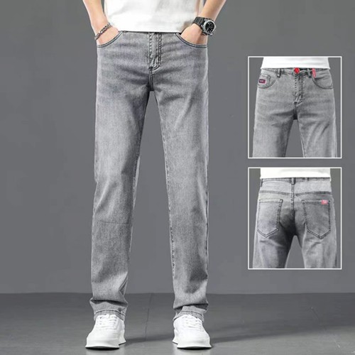 Celana jeans pria panjang skinny denim pants dewasa cowok slim fit Korean style 