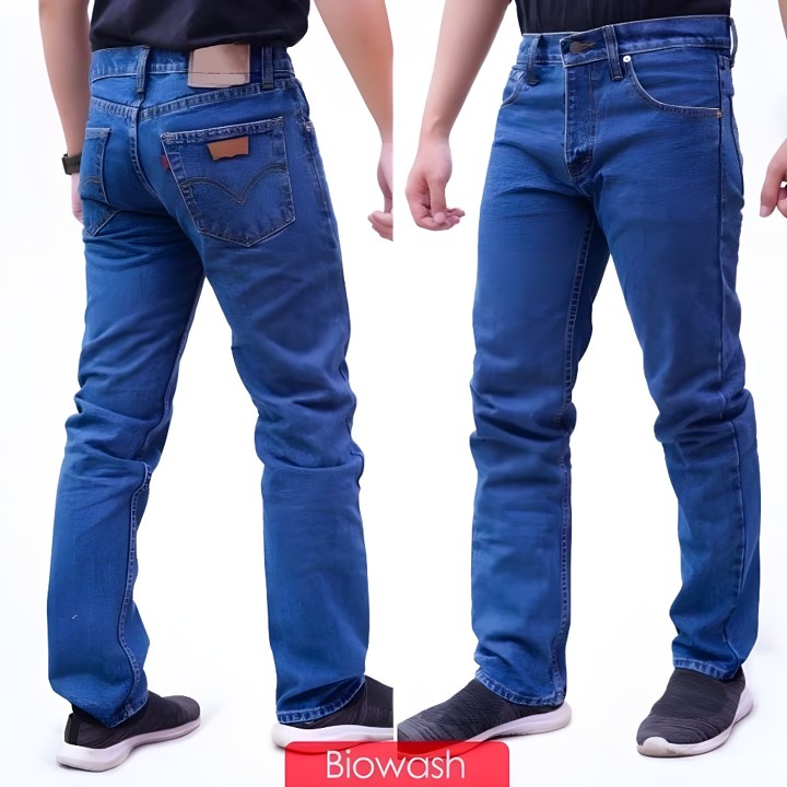 03 JEANS STANDAR PRIA SIZE 27-38# JEANS REGULER FIT PRIA 27-38- std