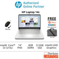 Laptop HP 14s dq5115TU i3-1215U UHD 512GB 14" FHD OHS W11