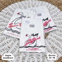 Singlet Swan ( Isi 6 / 3 Pcs ) Singlet Swan Brand Warna Puti