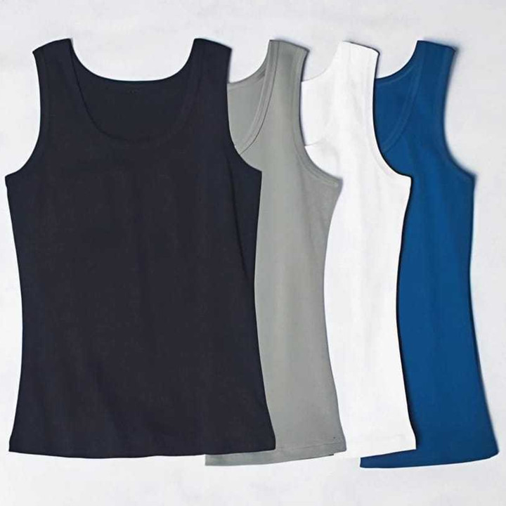 Paket 4 Pcs Super Hemat Singlet Pria Dewasa | Kaos Dalam Tan
