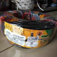 Kabel NYMHY KITANI 2x0,75mm 50Meter Kabel Serabut Hitam HYO 