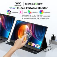 GOOJODOQ 15.6" Portable Touchscreen Monitor HD 1080p