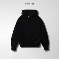 Arkline Sovereign Boxy Hoodie Obsidian Black