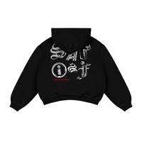 Satisfaction Hoodie Boxy 375GSM CHROME Black