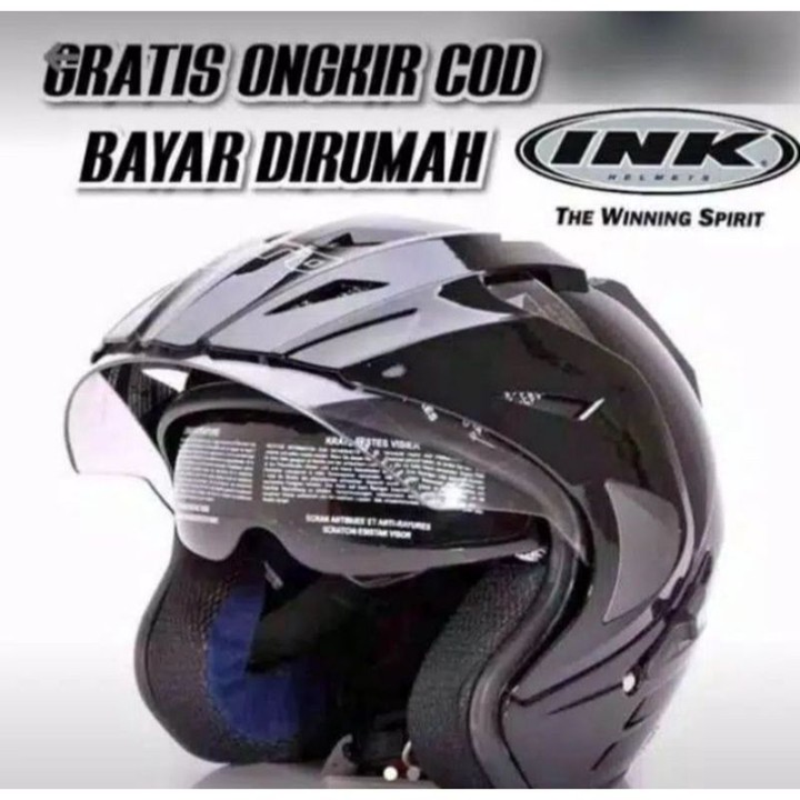HELM INK DOUBLE KACA DOUBLE VISOR BASIC SKS SNI